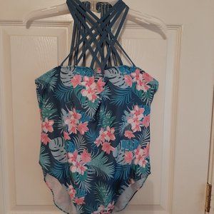 NANU swimsuit tropical print